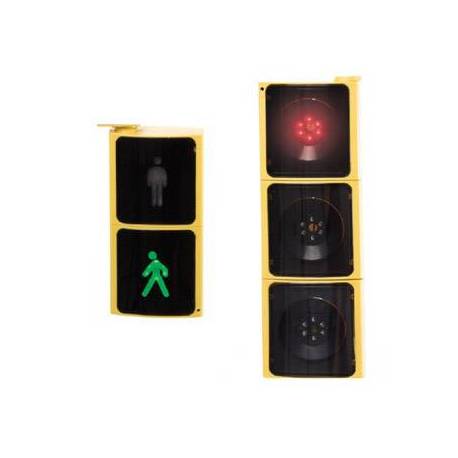 Semaforo Led para vehículos y peatones marca Amaya