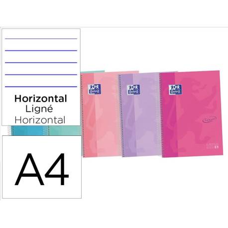 Cuaderno Oxford Ebook 5 DIN A4+ Colores Surtidos 120 hojas Tapa Extradura Rayado Horizontal