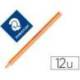 Lapices Fluorescentes Staedtler Triangular Top Star Naranja Caja 12 unidades