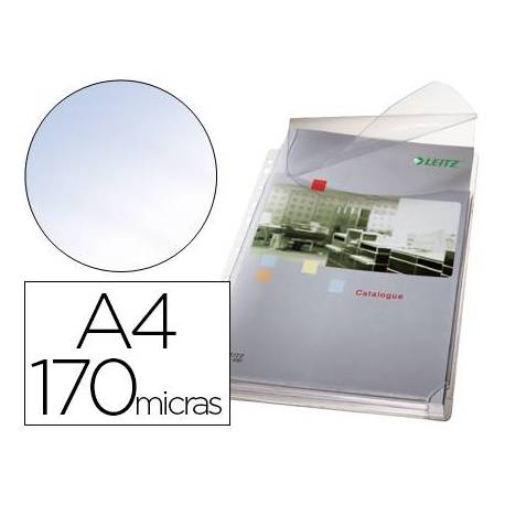 Funda Multitaladro Esselte con Fuelle y solapa DIN A4 Cristal 170 MC 200 hojas 5 uds