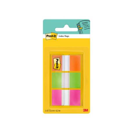 Post-it ® Banderitas Separadoras Index Medianas Naranja, Rosa, Verde
