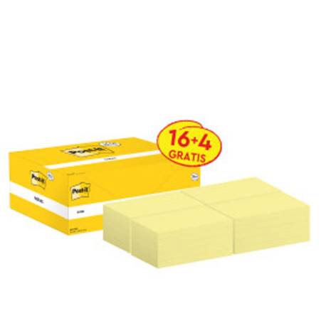 Bloc Quita y Pon Post-It ® Super Sticky 76x127 mm Amarillo Canario