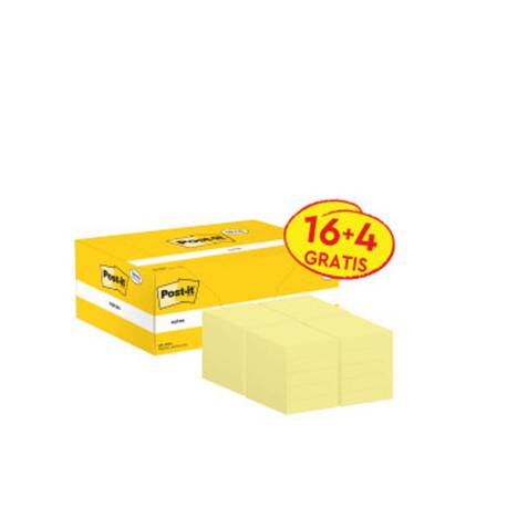 Bloc Quita y Pon Post-It ® Super Sticky 38x51 mm Amarillo Canario