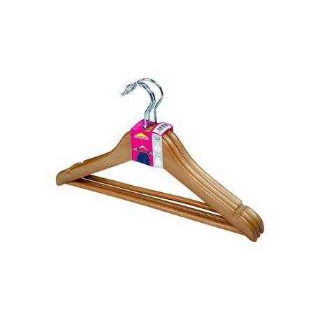 Percha de madera infantil 3 unidades