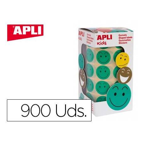 Gomets Apli smile verde 20mm