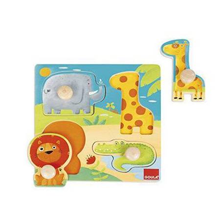 Puzzle a partir de 1 año Animales Selva marca Goula