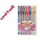 Boligrafo Uni ball UM-120 0,4 mm 8 colores purpurina gel