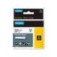Cinta Dymo rhino nylon flexible blanco/negro