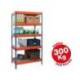 Estantería AR Storage metálica 5 estantes 300 kg