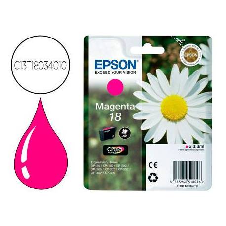CARTUCHO INK-JET EPSON 18 COLOR MAGENTA C13T18034012