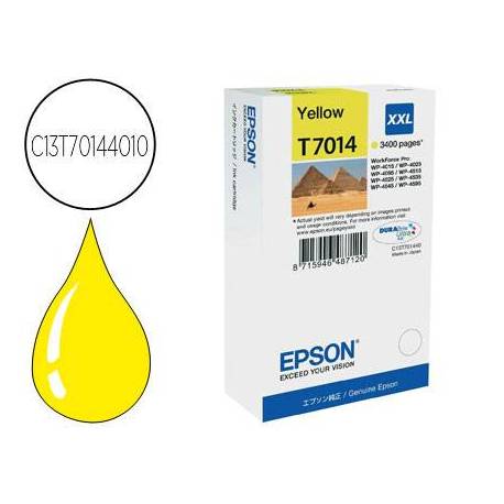 CARUCHO INK-JET EPSON T7014 COLOR AMARILLO C13T70144010