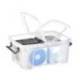 CONTENEDOR PLASTICO CEP 12 LITROS 405X295X183 MM TRANSPARENTE CON TAPA Y CIERRE HERMETICO