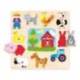 Puzzle a partir de 1 año Siluetas Granja marca Goula