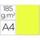 Cartulina Guarro din A4 amarillo limon 185 gr paquete 50 hojas