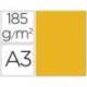 Cartulina Guarro din A3 oro 185 gr paquete 50 hojas