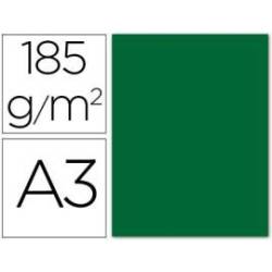 Cartulina Guarro din a3 color verde abeto 185 gr paquete 50 hojas