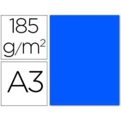 Cartulina Guarro din a3 color azul mar 185 gr paquete 50 hojas