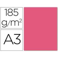 Cartulina Guarro din a3 color fucsia 185 gr paquete 50 hojas