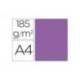 Cartulina Guarro din a4 color violeta 185 gr paquete 50 hojas