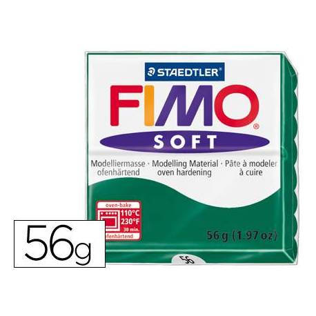 Pasta para modelar Staedtler Fimo Soft color verde esmeralda