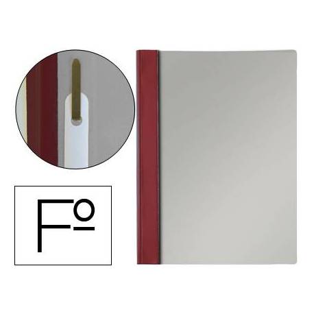 Carpeta dossier fastener Esselte PVC rigido Folio burdeos
