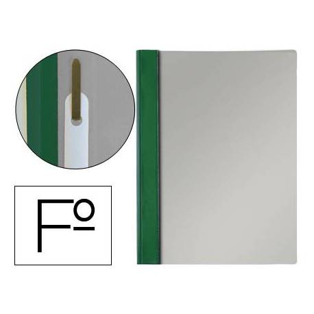 Carpeta dossier fastener Esselte PVC rigido Folio verde