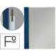Carpeta dossier fastener Esselte PVC rigido Folio azul marino