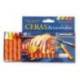 Lapices de cera acuarelable caja 12 unidades colores surtidos