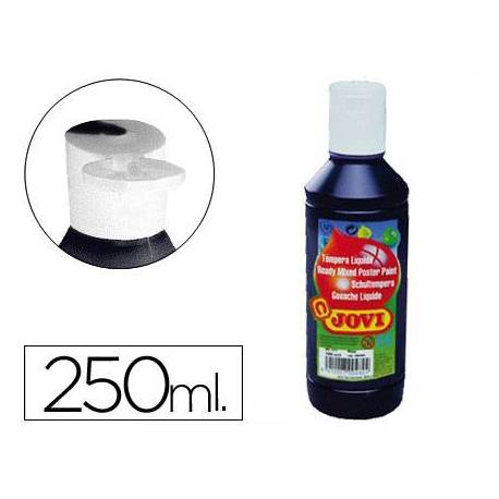 Tempera liquida Jovi negro 250 cc