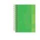 Bloc espiral Oxford Din A-4 extradura microperforado verde 80 hojas