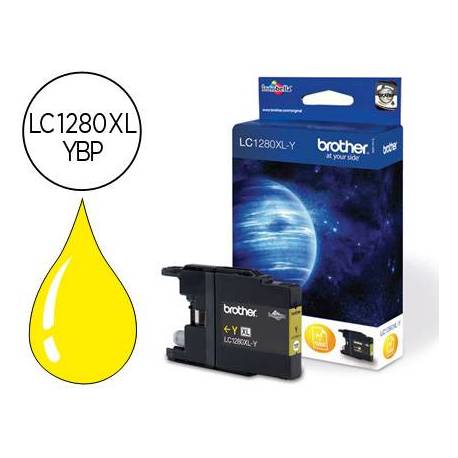 Cartucho Brother amarillo LC-1280XLYBP mfc-j6510dw mfc-j6710dw mfc-j6910dw.