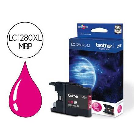 Cartucho Brother magenta LC-1280XLMBP mfc-j6510dw mfc-j6710dw mfc-j6910dw.