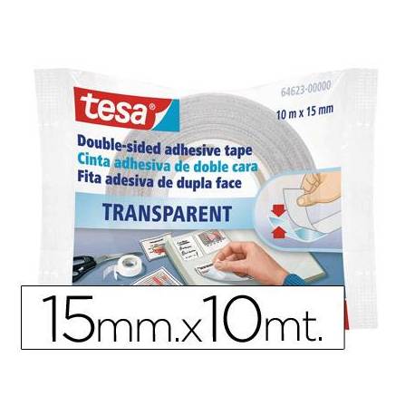 Cinta doble cara Tesa 10 mt x 15 mm