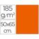 Cartulina Guarro color naranja mandarina 50x65 cm 185 grs