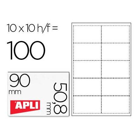 Tarjetas de visita Apli 200 g microperforadas