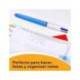 Bolígrafo marca Bic 4 colores Grip cuerpo azul 0,4 mm
