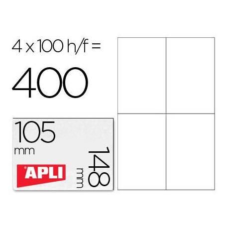 Etiquetas Adhesivas Apli 105 x 148 mm