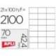 Etiquetas Adhesivas Apli 70 x 42,4 mm