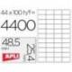 Etiquetas Adhesivas Apli 48,5 x 25,4 mm