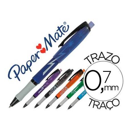 Bolígrafo Paper mate replay max fantasia colores surtidos