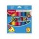 Lapices de colores triangulares Maped caja de 24 unidades mina 5 mm