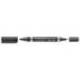Rotulador Permanente Staedtler Lumocolor Dúo 348 Negro Doble Punta