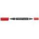 Rotulador Permanente Staedtler Lumocolor Dúo 348 Rojo Doble Punta