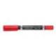 Rotulador Permanente Staedtler Lumocolor Dúo 348 Rojo Doble Punta