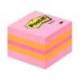 Bloc de notas adhesivas quita y pon post-it 51x51 mm minicubo color rosa 400 hojas