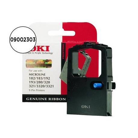 Cinta impresora oki ml280/320/321/3320/3321 cinta negra -3 millones de caracteres-