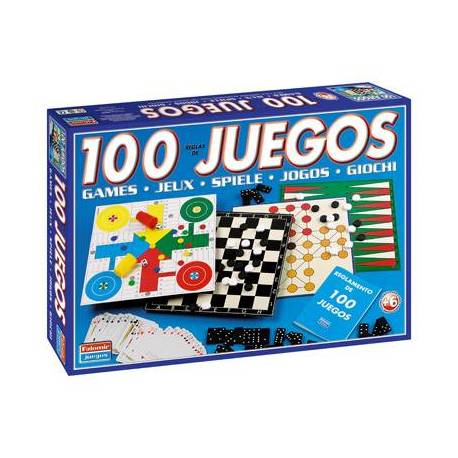 Juego de mesa 100 juegos reunidos +6 años Falomir