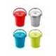 CONTENEDOR PARA RECICLAJE PLASTICFORTE 25 L CON TAPA AZUL PARCHIS
