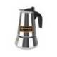 CAFETERA ITALIANA MARCA ORBEGOZO ACERO INOXIDABLE 4 TAZAS APTA PARA TODO TIPO DE COCINAS
