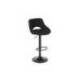 TABURETE ALTO MARCA ROCADA CON ASIENTO Y RESPALDO BAJO TAPIZADO TELA IGNIFUGA BASE METALICA CON REPOSAPIES COLOR